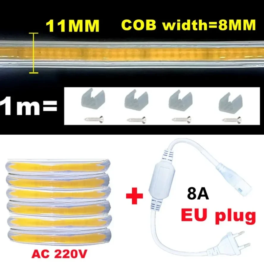 220 в светодиодная лента cob - Фотография_5
