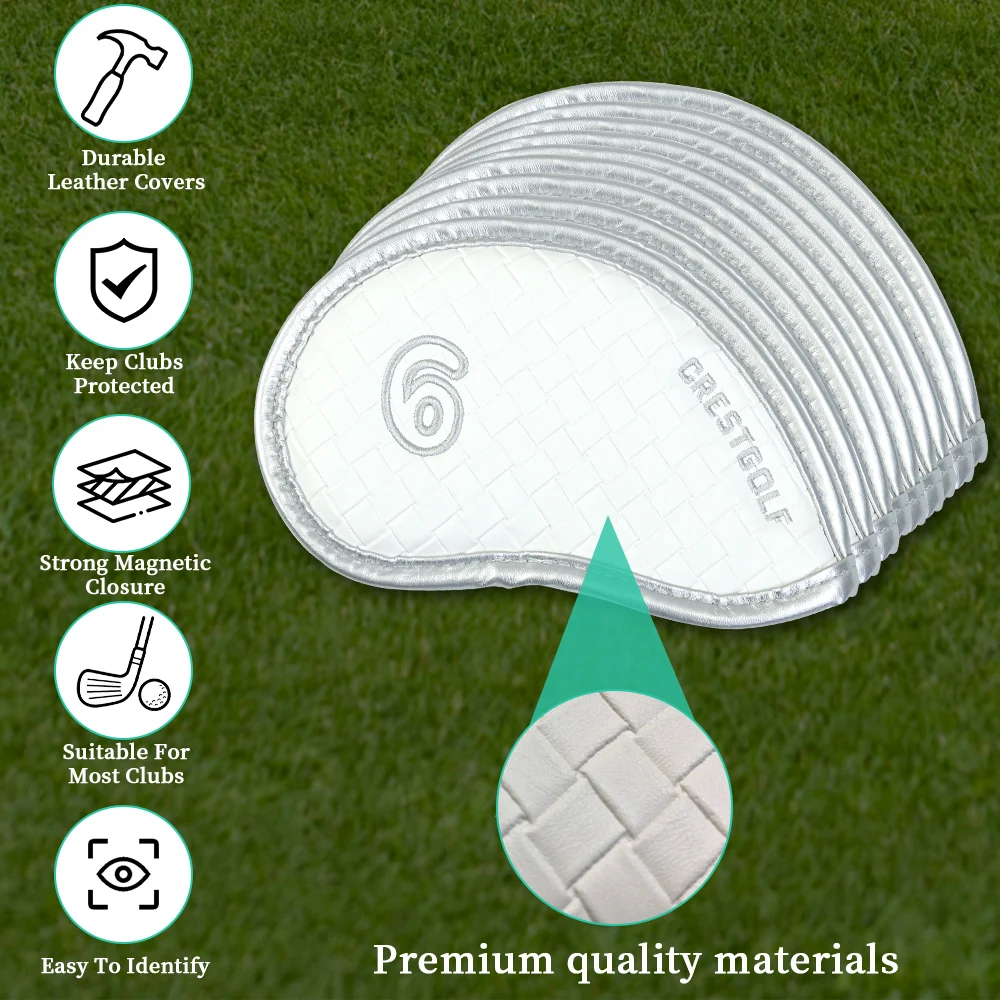Чехлы на голову для гольфа с крутой тканой текстурой - Фотография_3