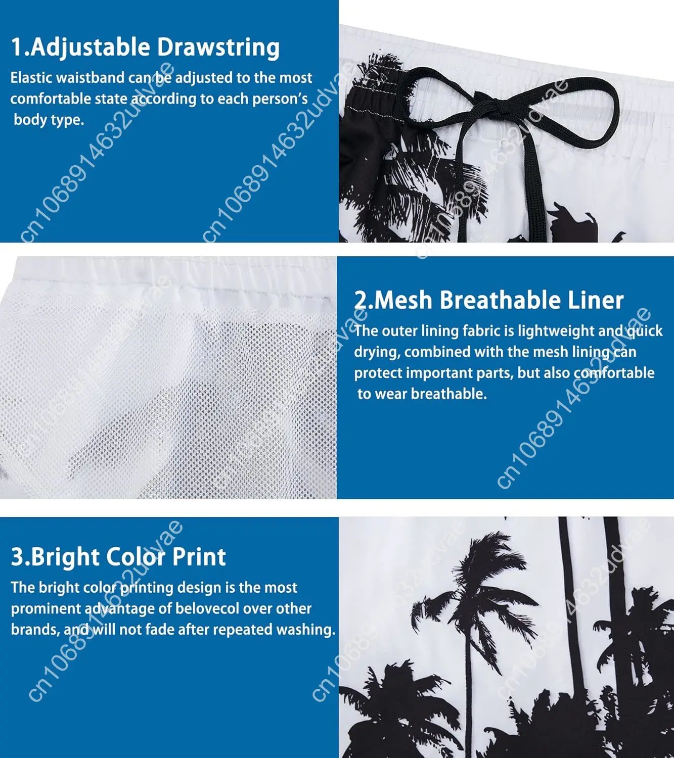 Belovecol мужские плавки летние - Фотография_6