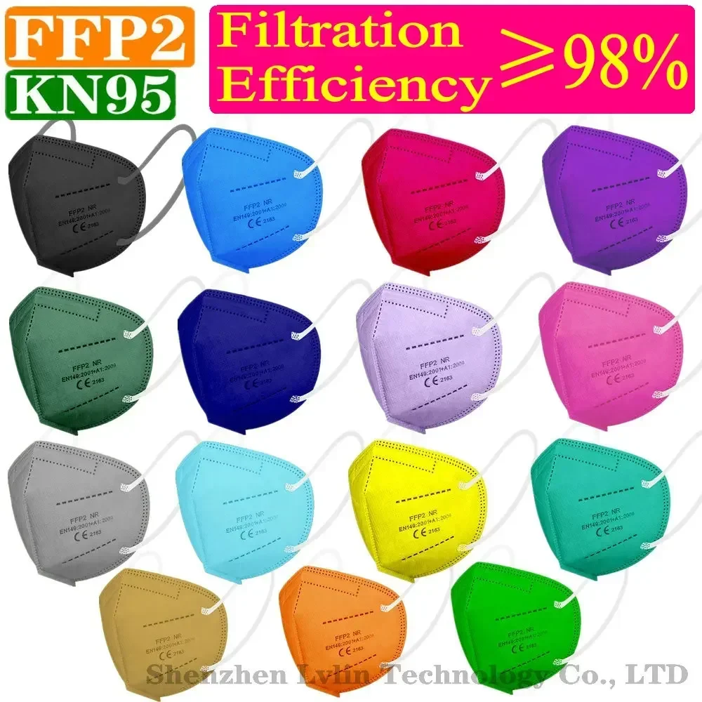 Kn95 15 цветов ffp2 маска kn95