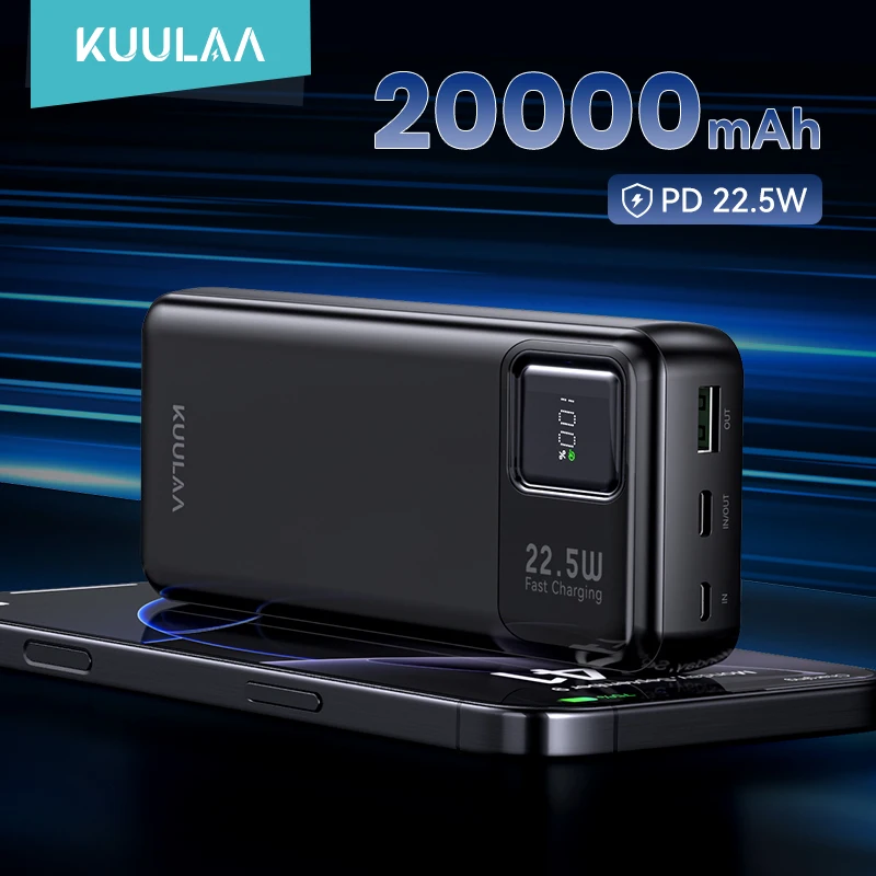 Kuulaa 20000 мач power bank портативный внешний аккумулятор 22