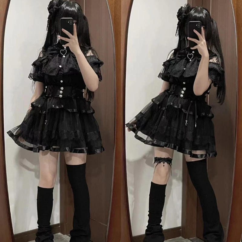 Японские кружевные лоскутные блузки kawaii lolita - Фотография_6