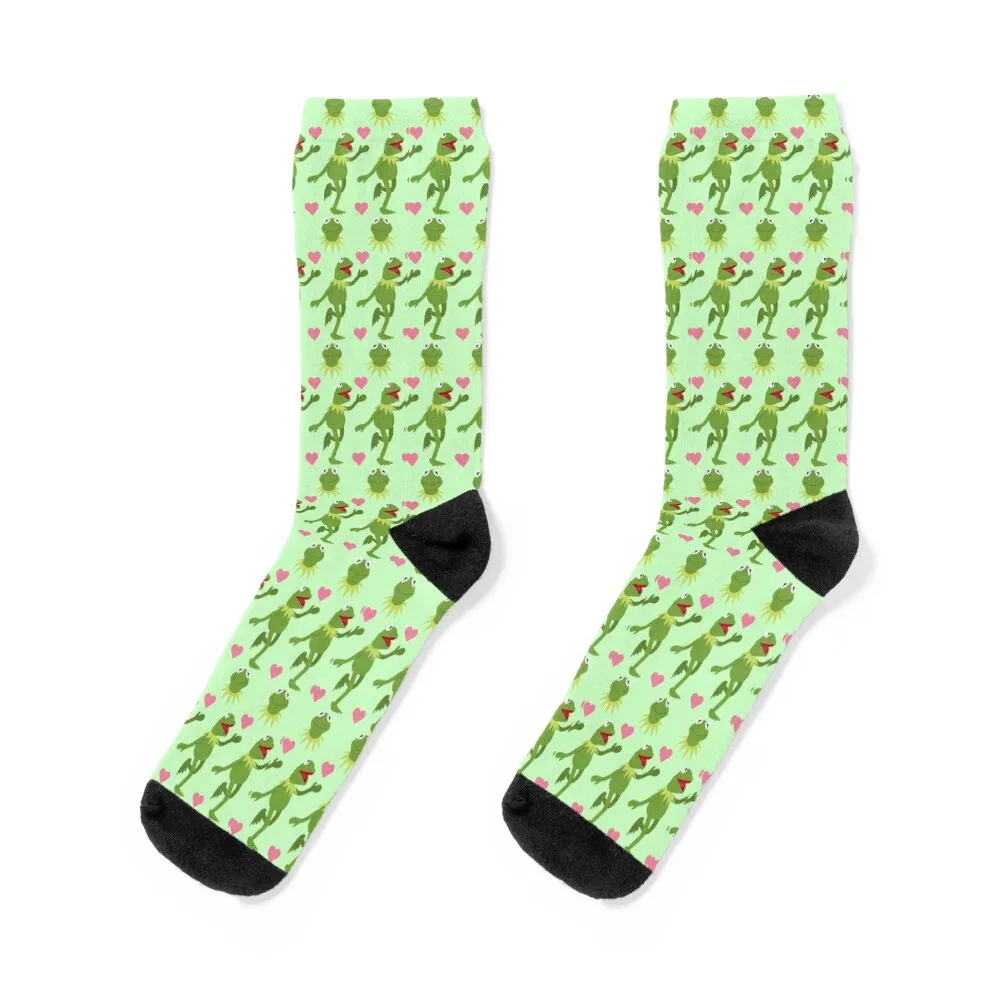 Носки с рисунком лягушки kermit
