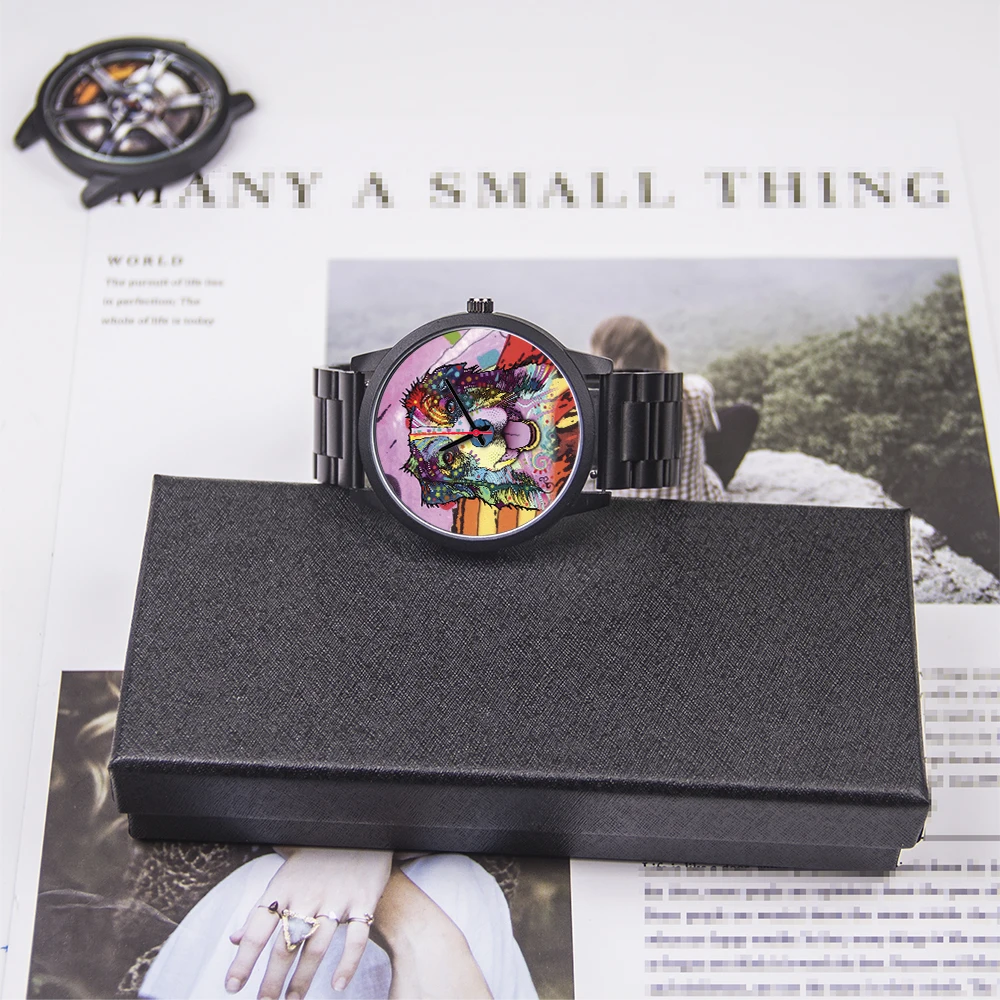 Мм черные сувенирные часы из розового золота - Фотография_6