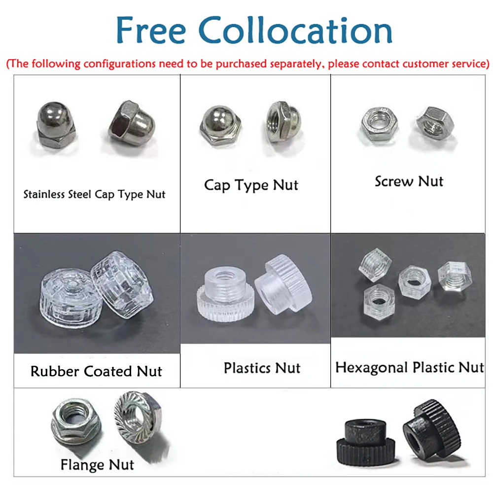 M4 m5 m6 m8 прозрачные присоски - Фотография_3