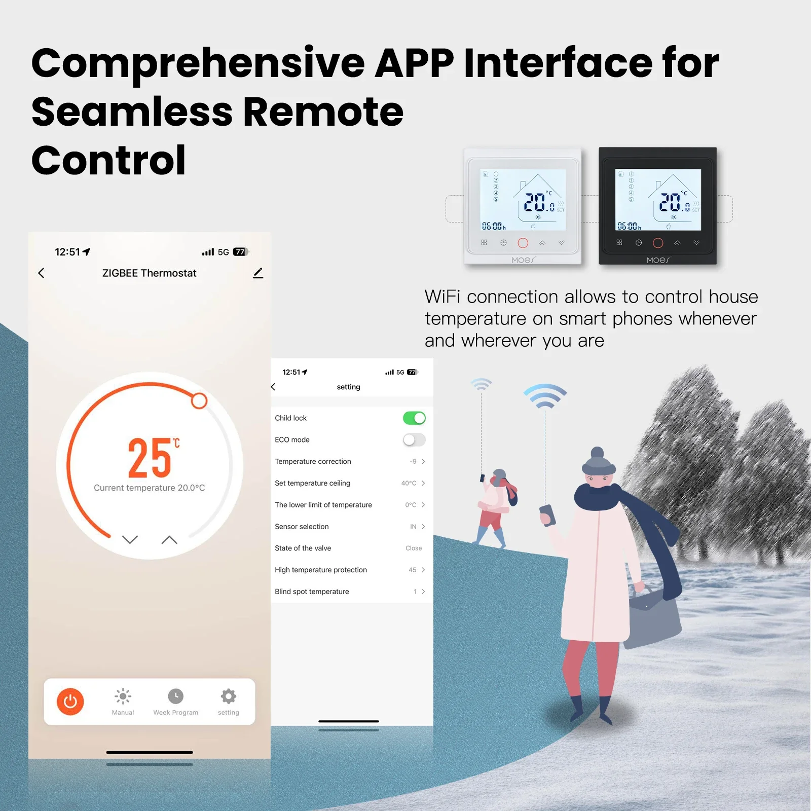 Moes tuya zigbee умный термостат - Фотография_5