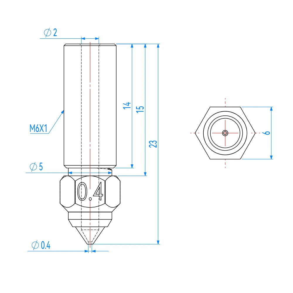 Форсунка ender 3 v3 ke с латунным покрытием из закаленной стали - Фотография_4