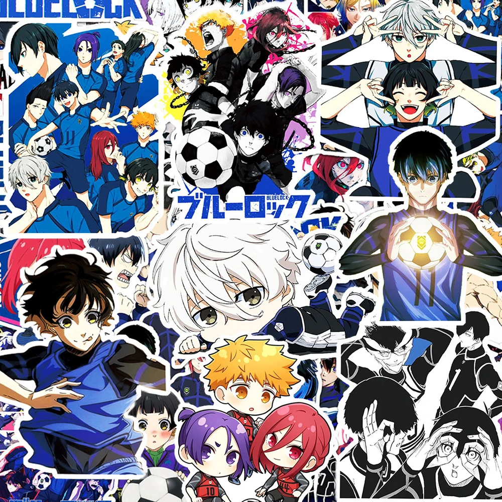 Наклейки японского аниме с синим замком