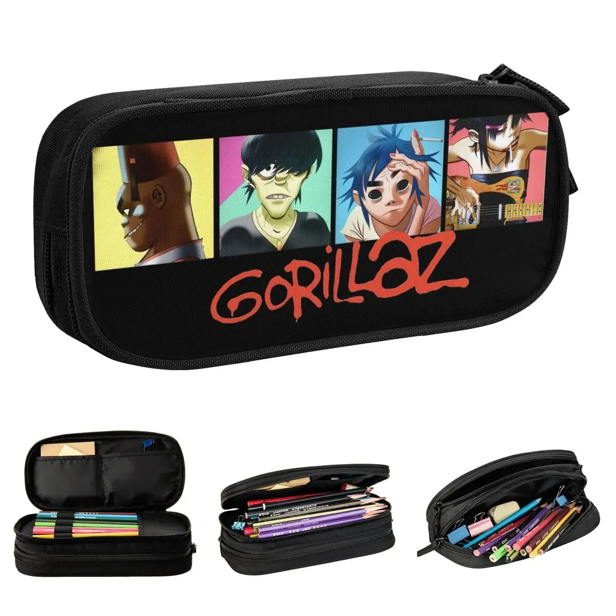 Gorillaz rock пеналы забавная музыкальная