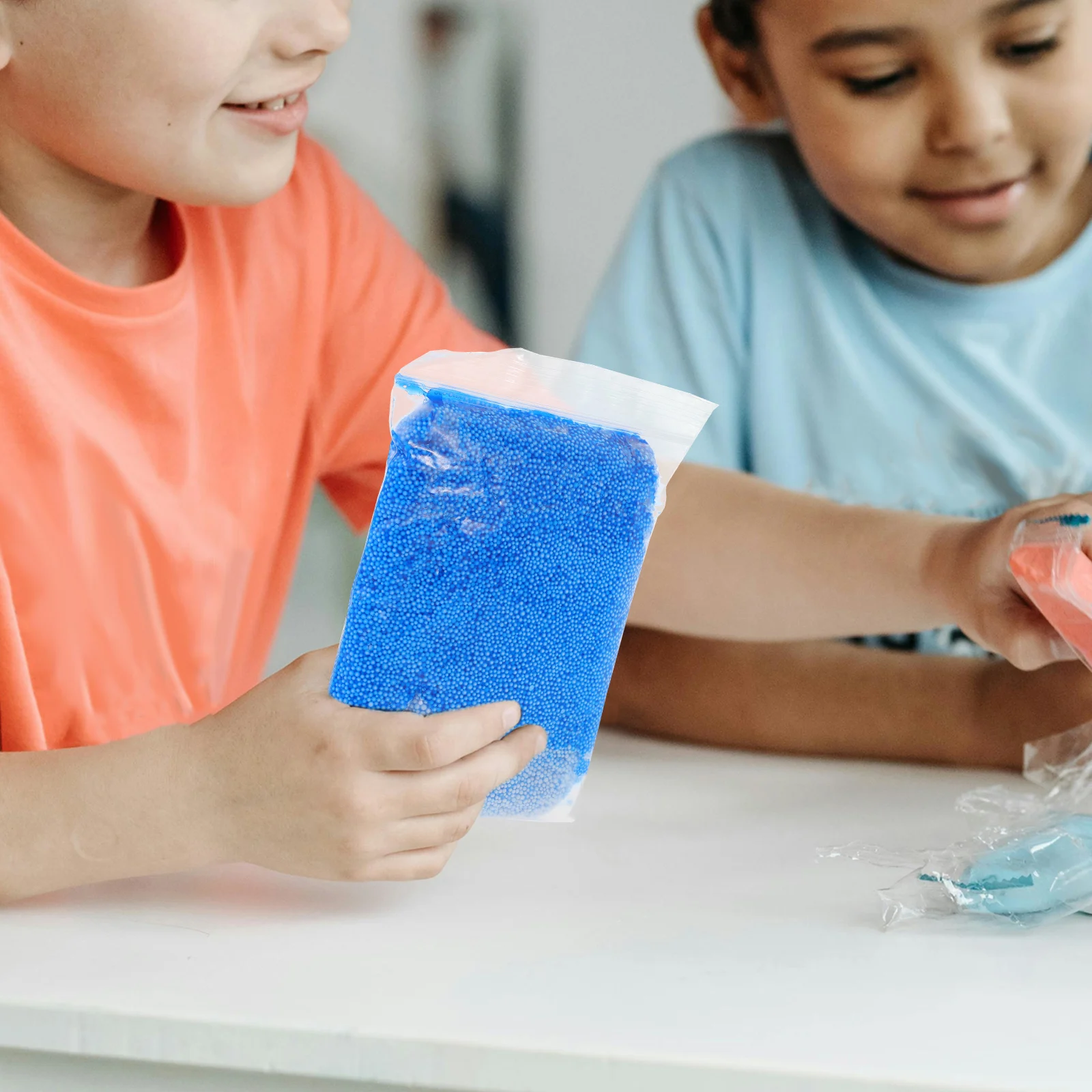 Светло-розовые грязевые съемные бусины в виде снежинок