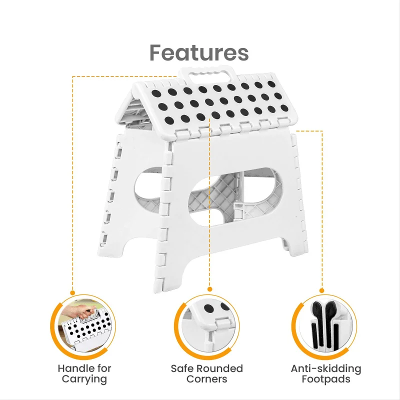 11-дюймовый высокий противоскользящий складной табурет-ступенька - Фотография_4