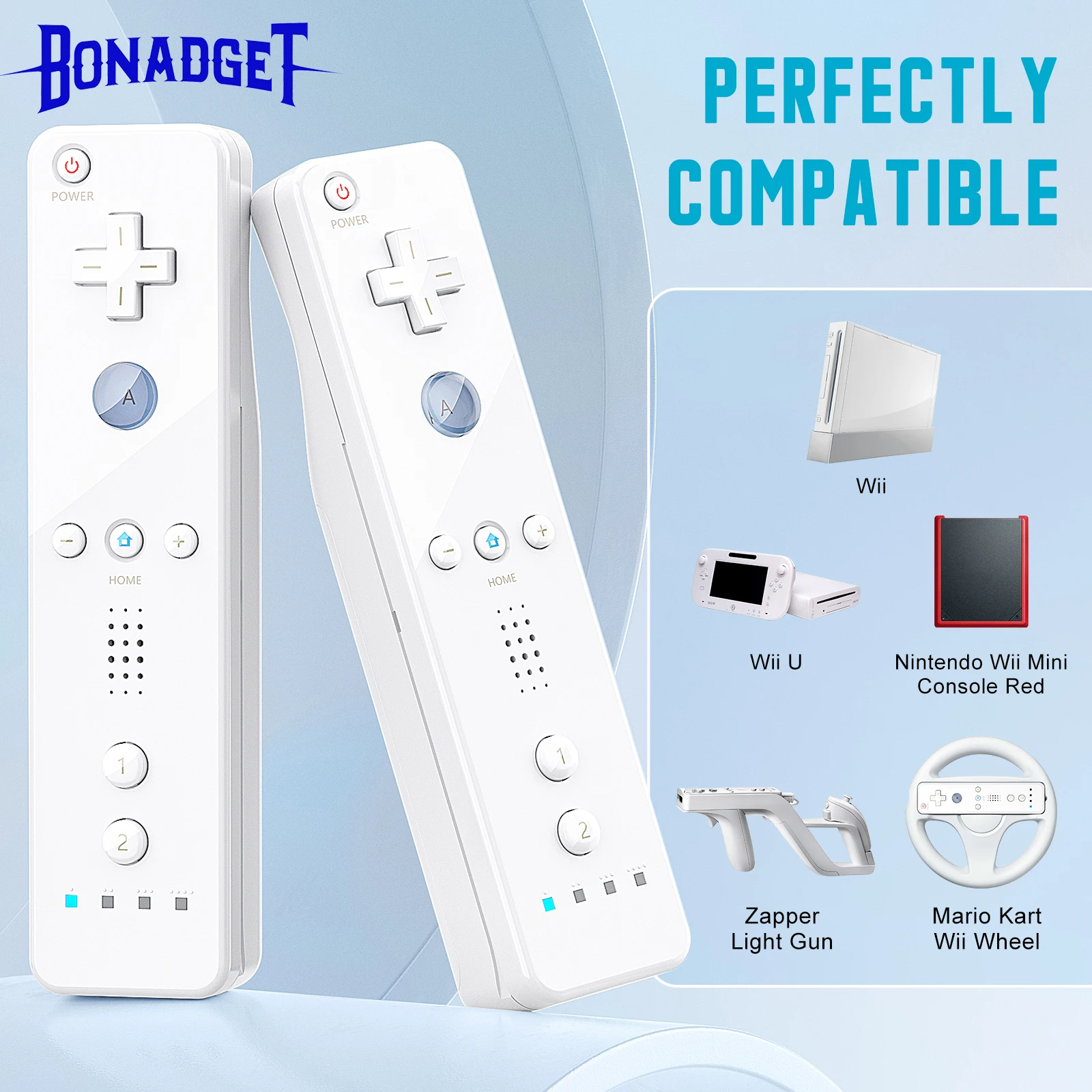 Контроллер 2 в 1 для nintendo wii consloe optional motion plus