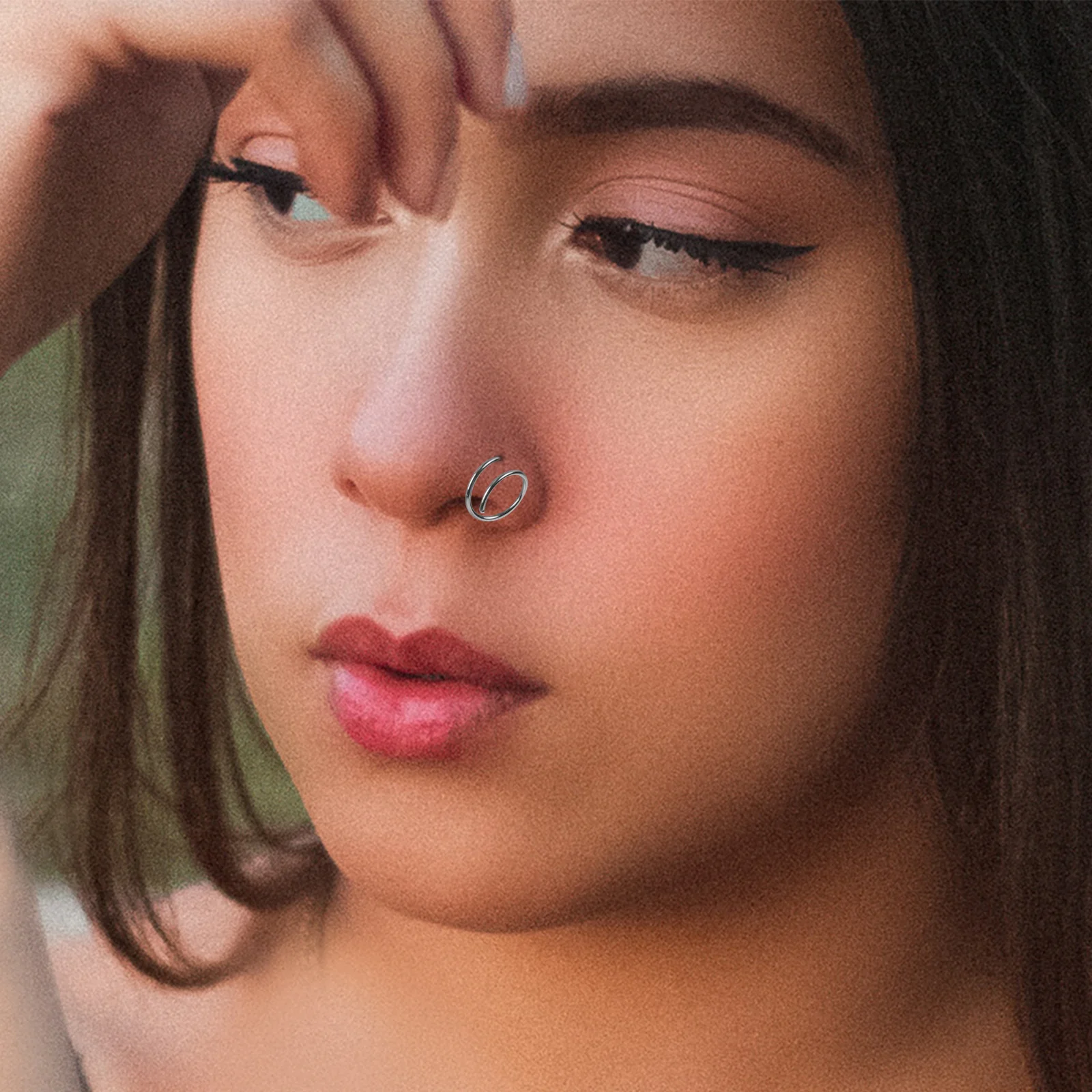 Спиральные обручи для носа