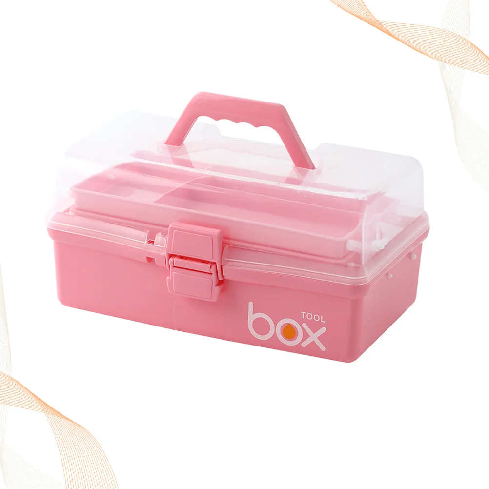 Портативная розовая медицинская коробка для хранения - Фотография_4