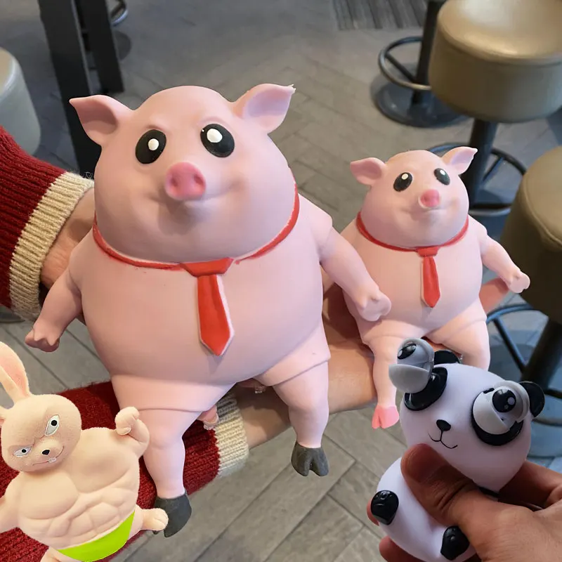 Новая обезьяна! игрушка розовая спрессованная для снятия стресса