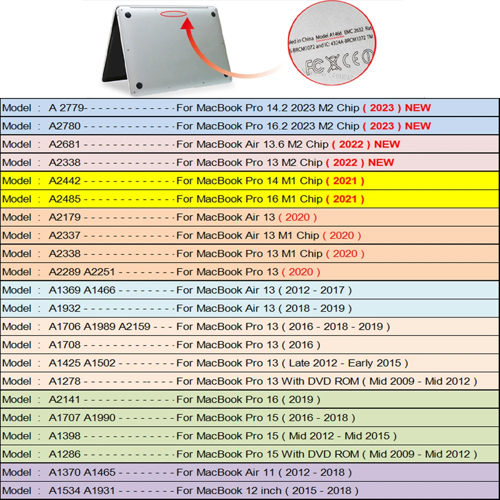 Чехол egyal для macbook air 15 m2 для air 13 - Фотография_6
