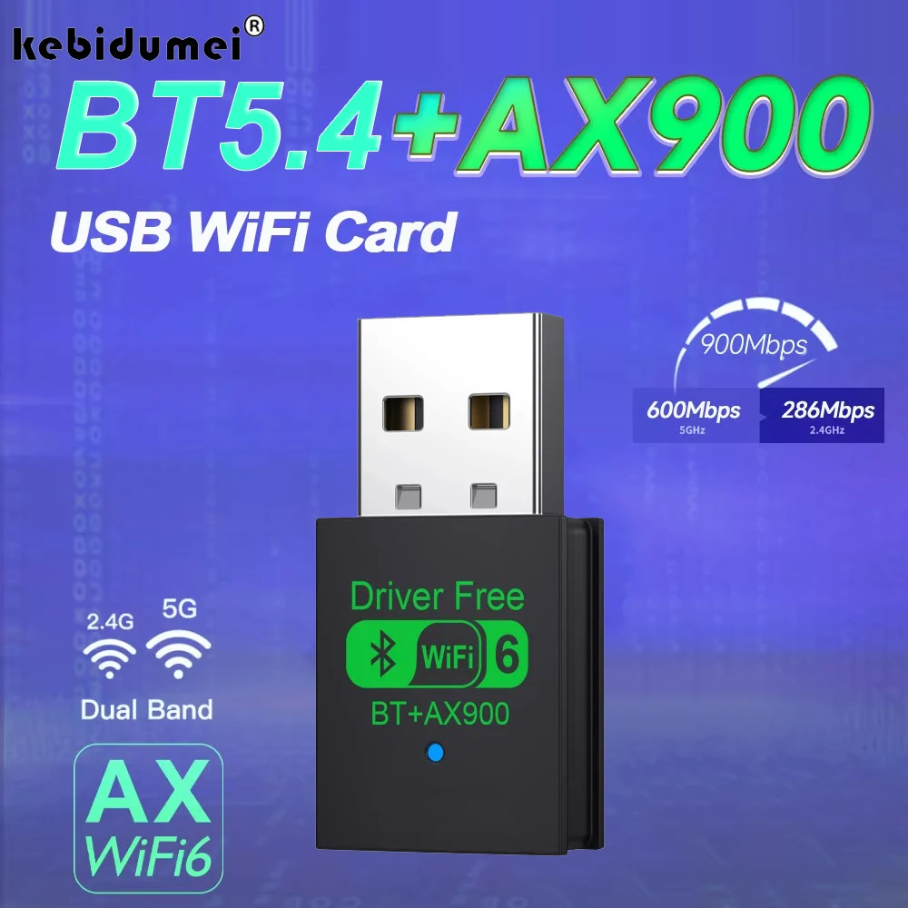 Wifi 6 ax900 bluetooth 5.4 wifi usb-адаптер беспроводная сетевая карта 2
