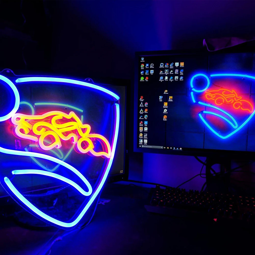 Неоновая вывеска rocket league - Фотография_3