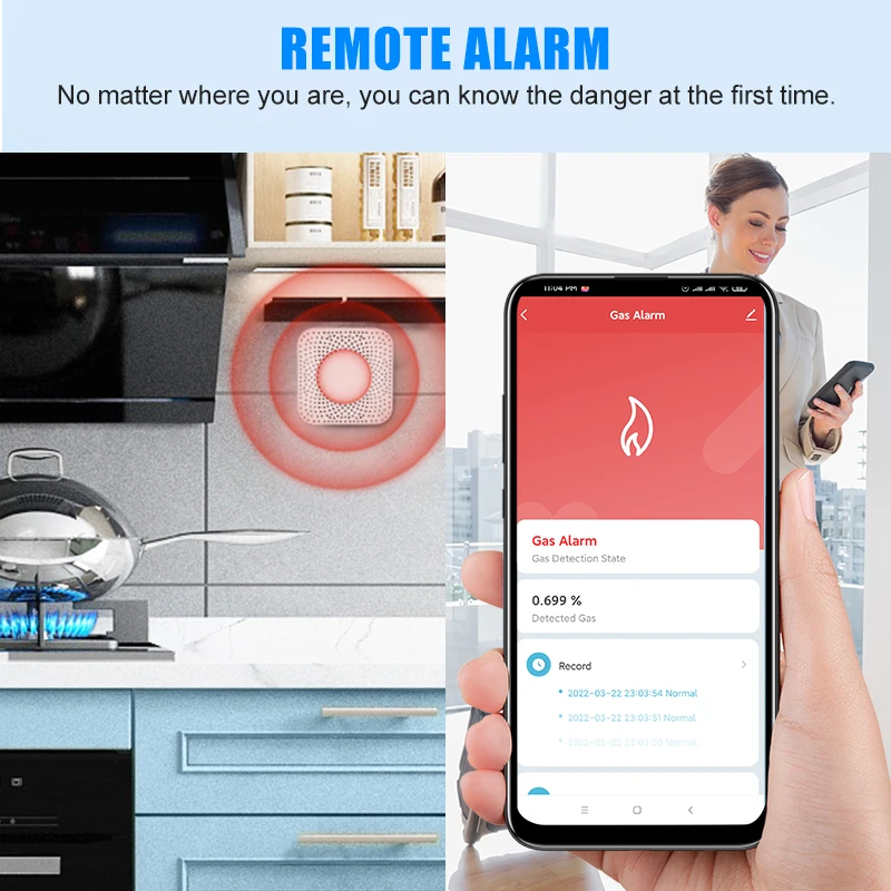 Датчик утечки газа tuya wifi/zigbee - Фотография_3