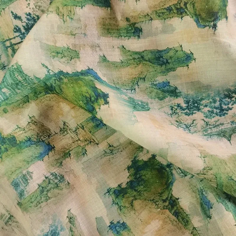 Высококачественная 100% чистая ткань рами из риса - Фотография_4