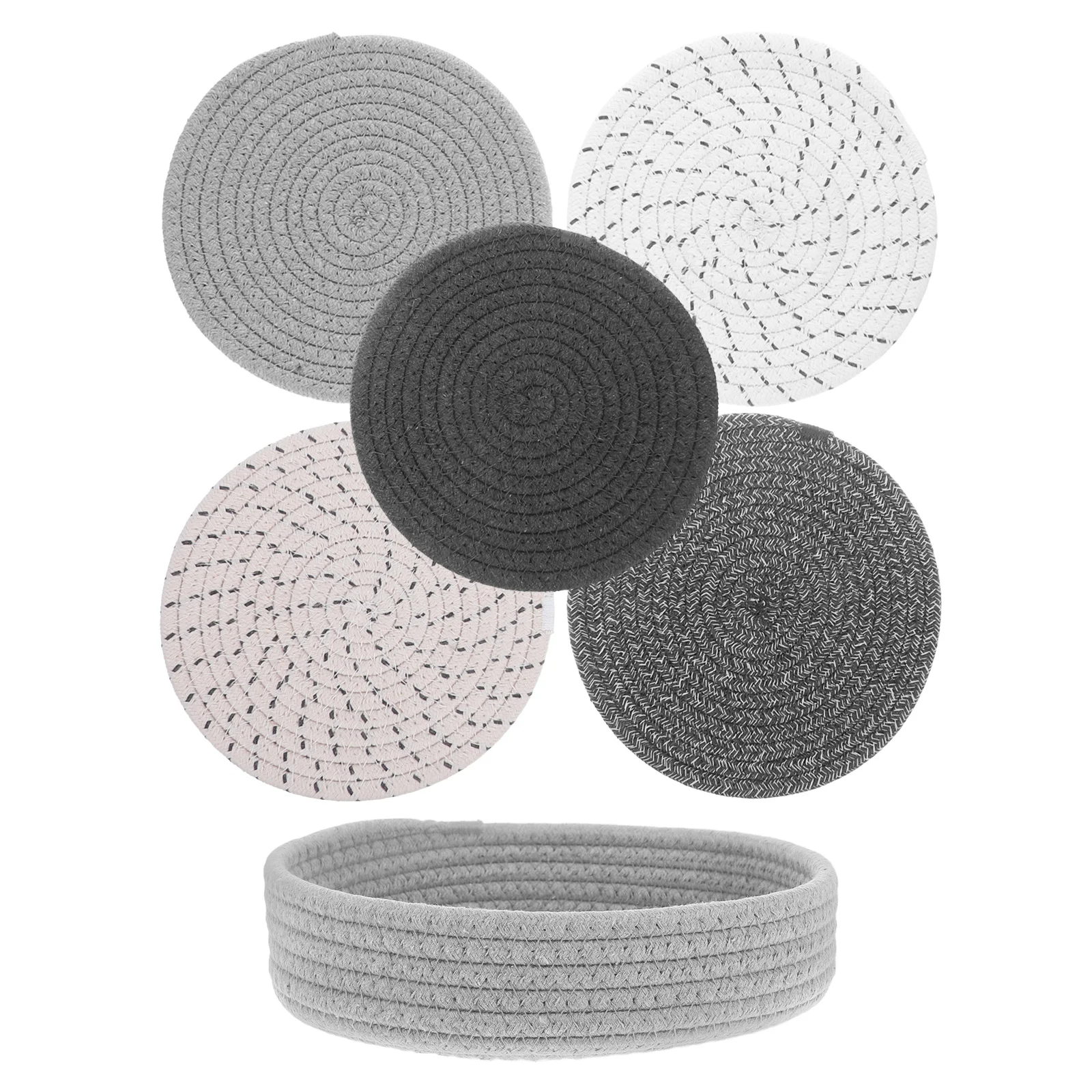 1 комплект, круглые тканые подставки для столовых приборов - Фотография_6