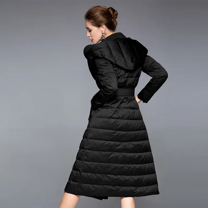 Роскошный стеганый утепленный пуховик высокого качества - Фотография_2