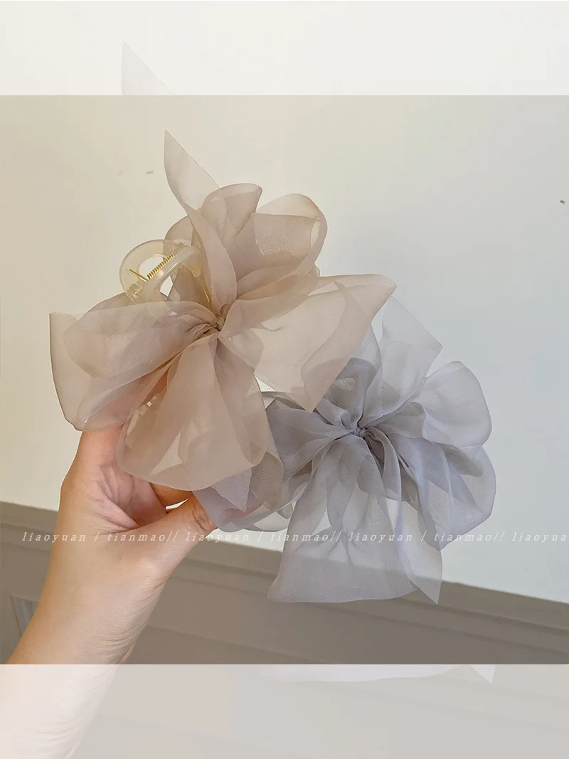 Korea sweet mesh tulle big bow - Фотография_4