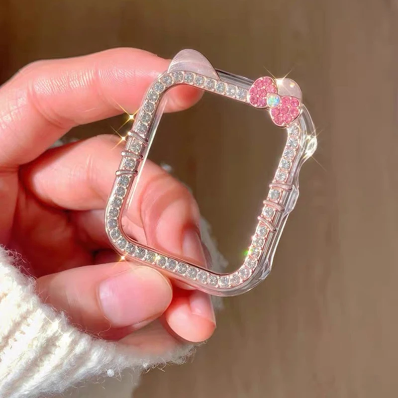 Чехол с бриллиантами для apple watch 10 - Фотография_3