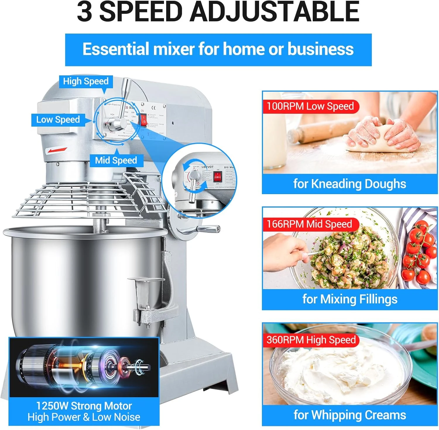 Миксер для теста большой емкости - Фотография_2