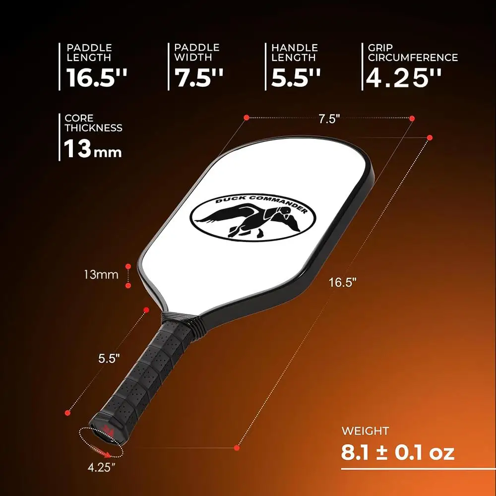 Камуфляжная ракетка duck d_dynasty pickleball paddle из стекловолокна - Фотография_5