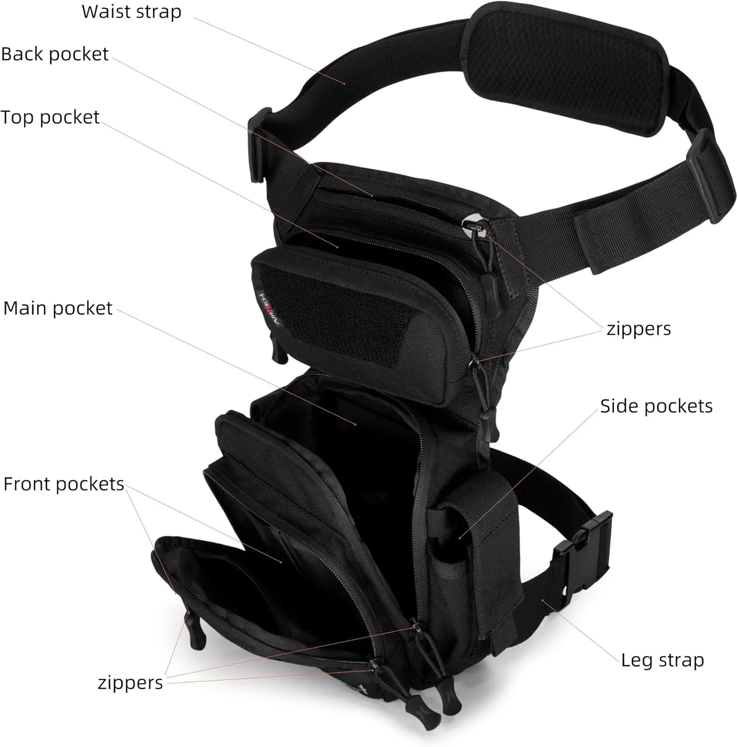 Сумка на бедро с откидной ногой - Фотография_6