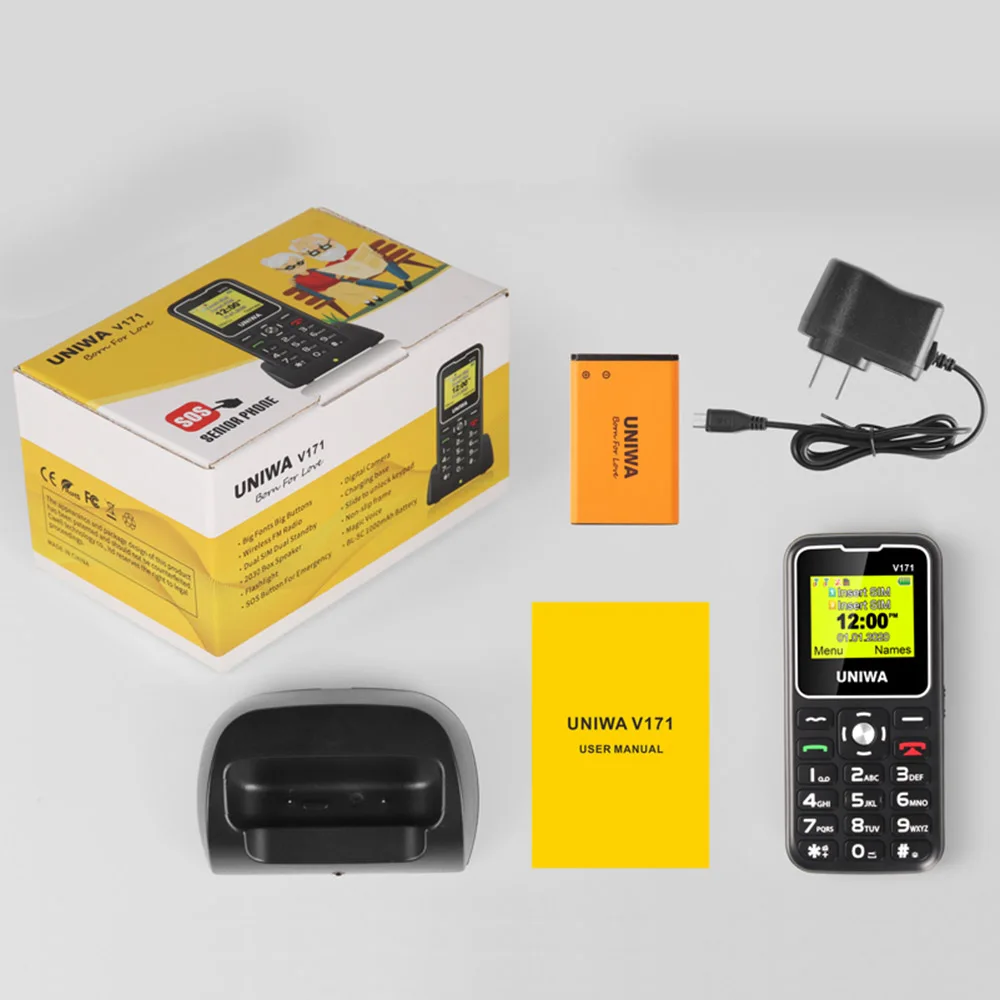 Uniwa v171 функция телефона 2g gms 1 - Фотография_6