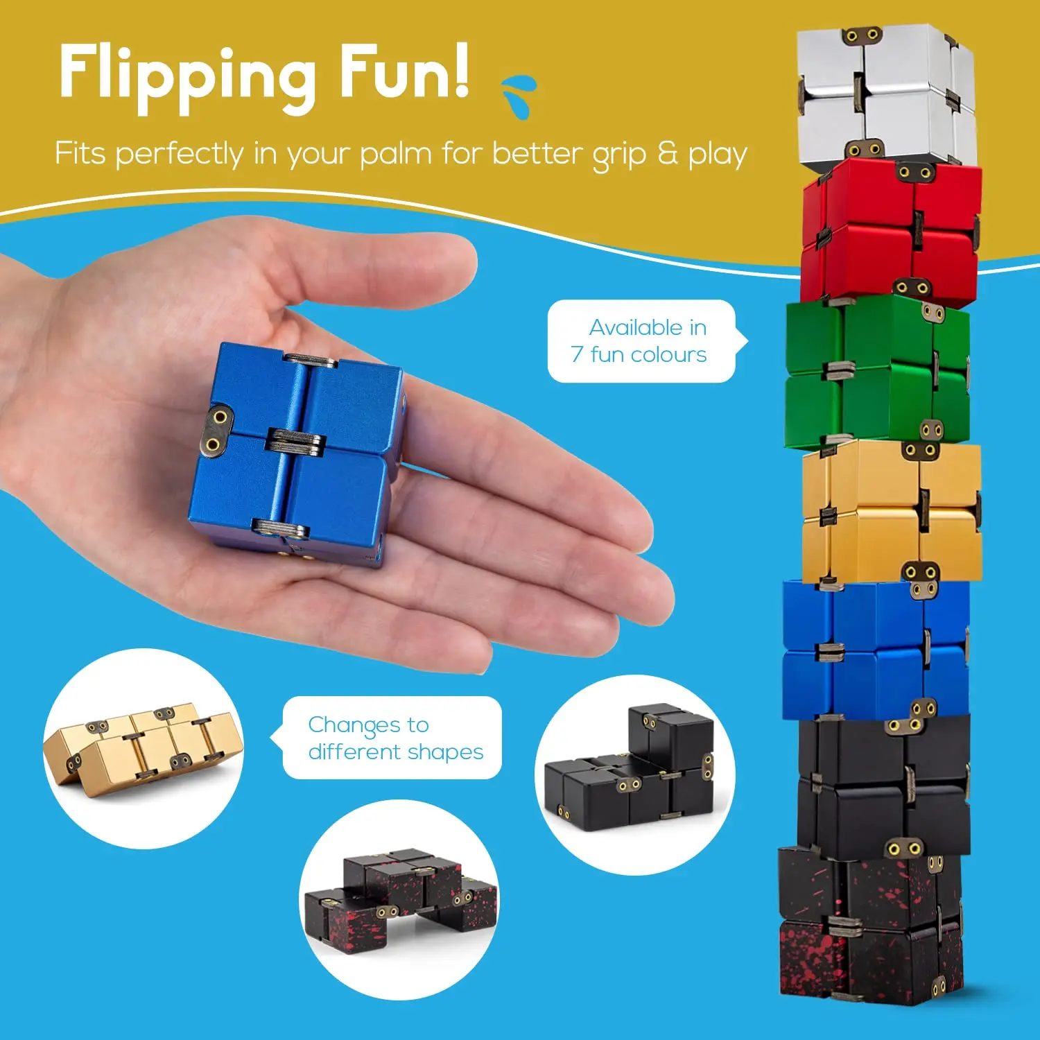 Infinity cube metal fidget toys - Фотография_3