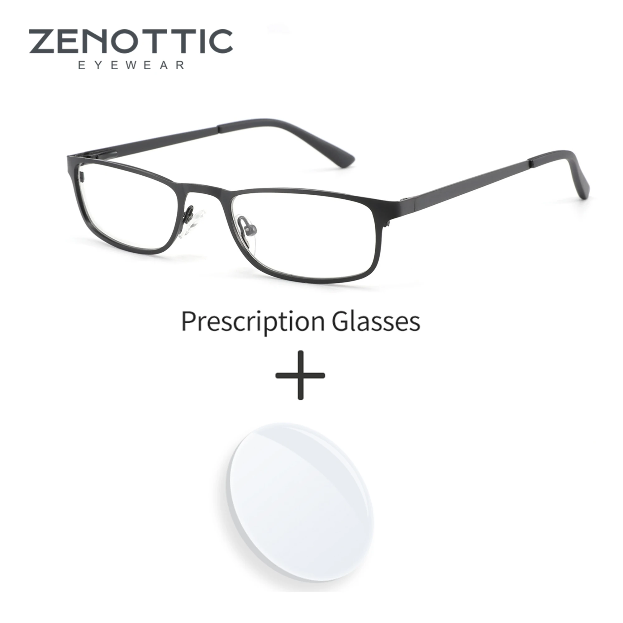 Zenottic высококачественные металлические очки по рецепту