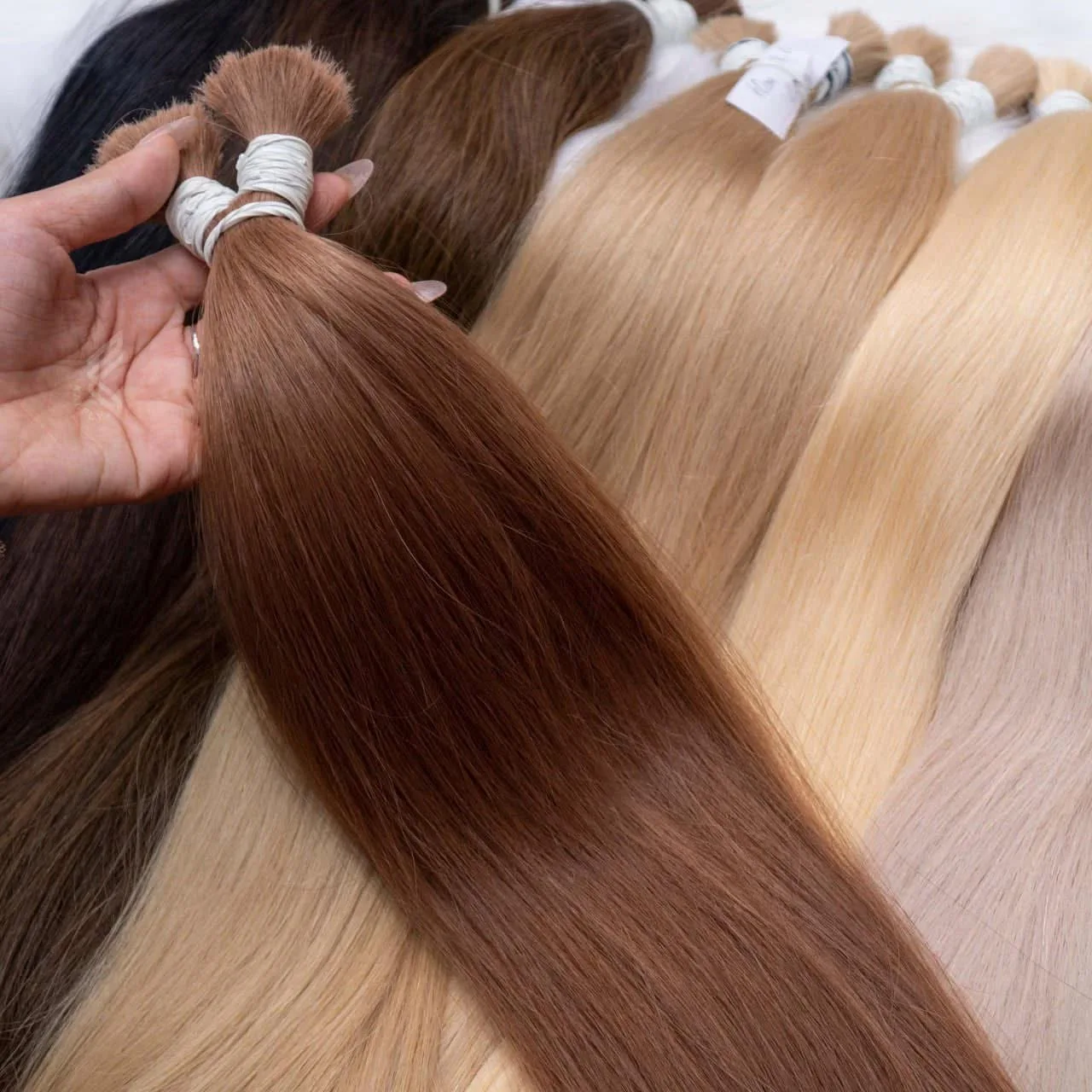 Оптовая продажа человеческих волос без утка - Фотография_2