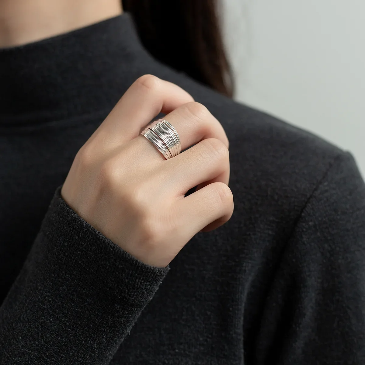 Женское кольцо из серебра 100% пробы - Фотография_4