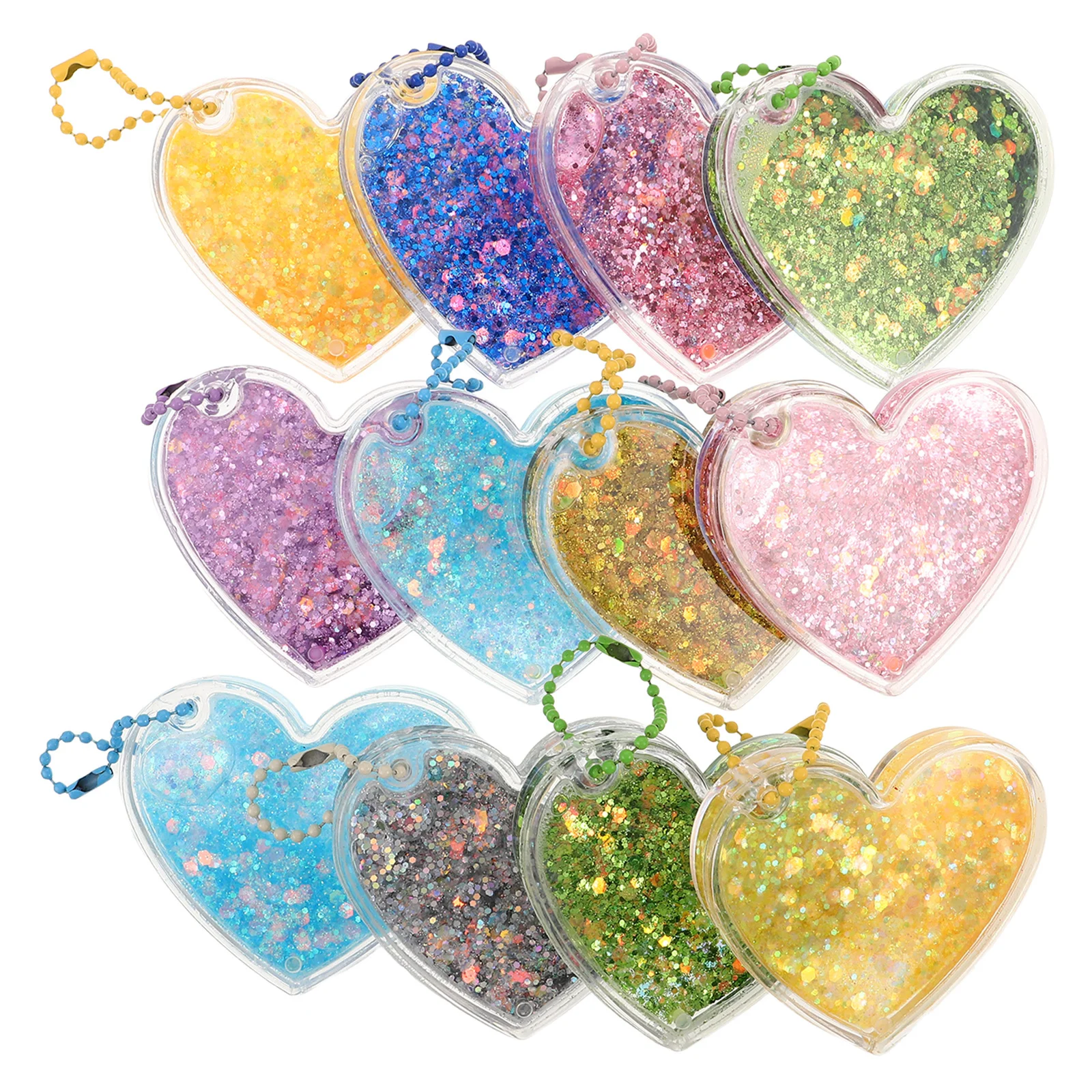 Подвески в форме сердца с струящимся песком - Фотография_4