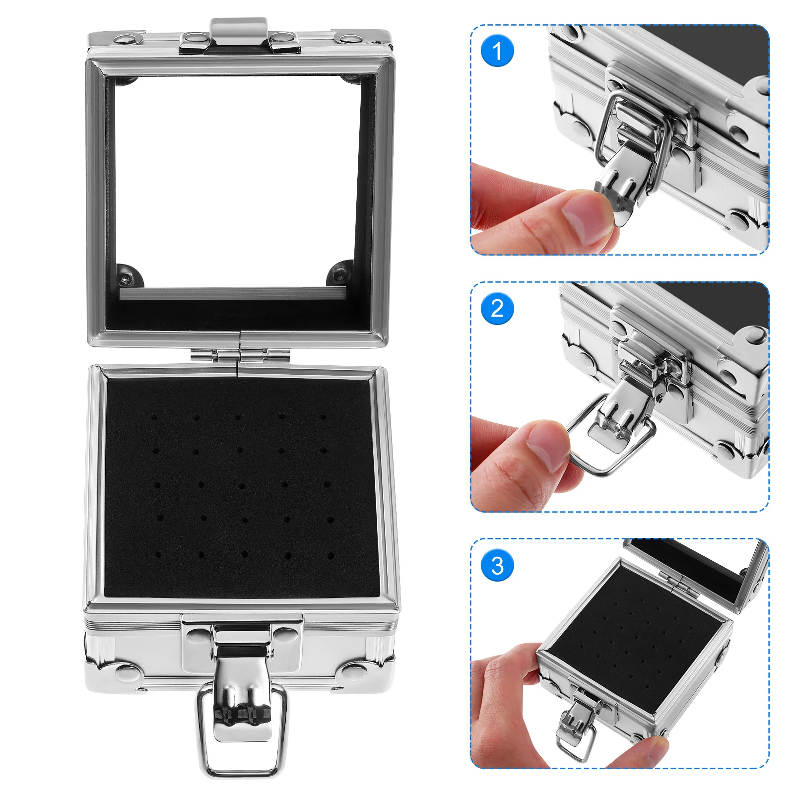 Алюминиевый ящик для хранения сверл для ногтей - Фотография_6