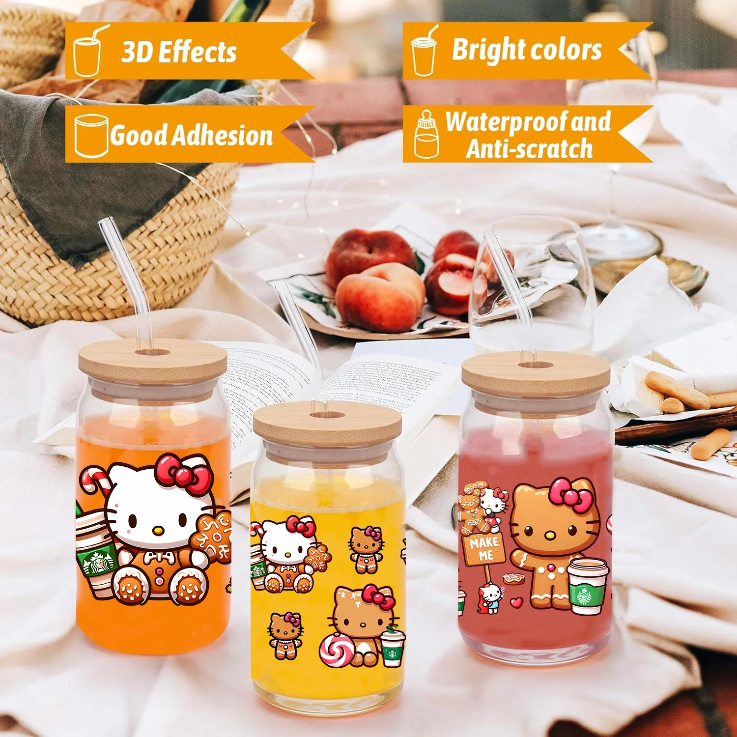 Miniso hello kitty easy peel водонепроницаемые - Фотография_5