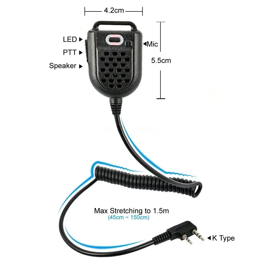 Мини-hyt walkie talkie ptt светодиодный - Фотография_3
