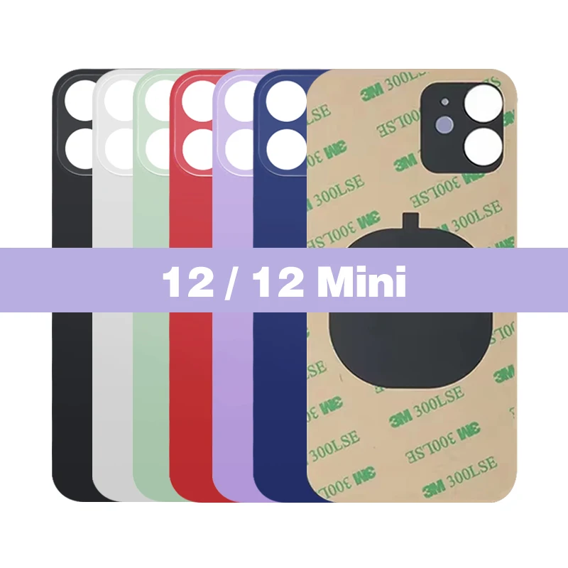 Стеклянная панель с большим отверстием для камеры iphone 12