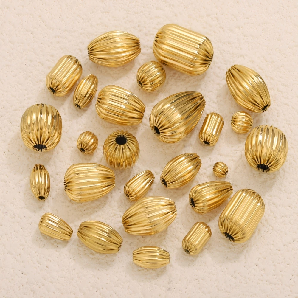 5pcs stainless steel 18k gold big - Фотография_3