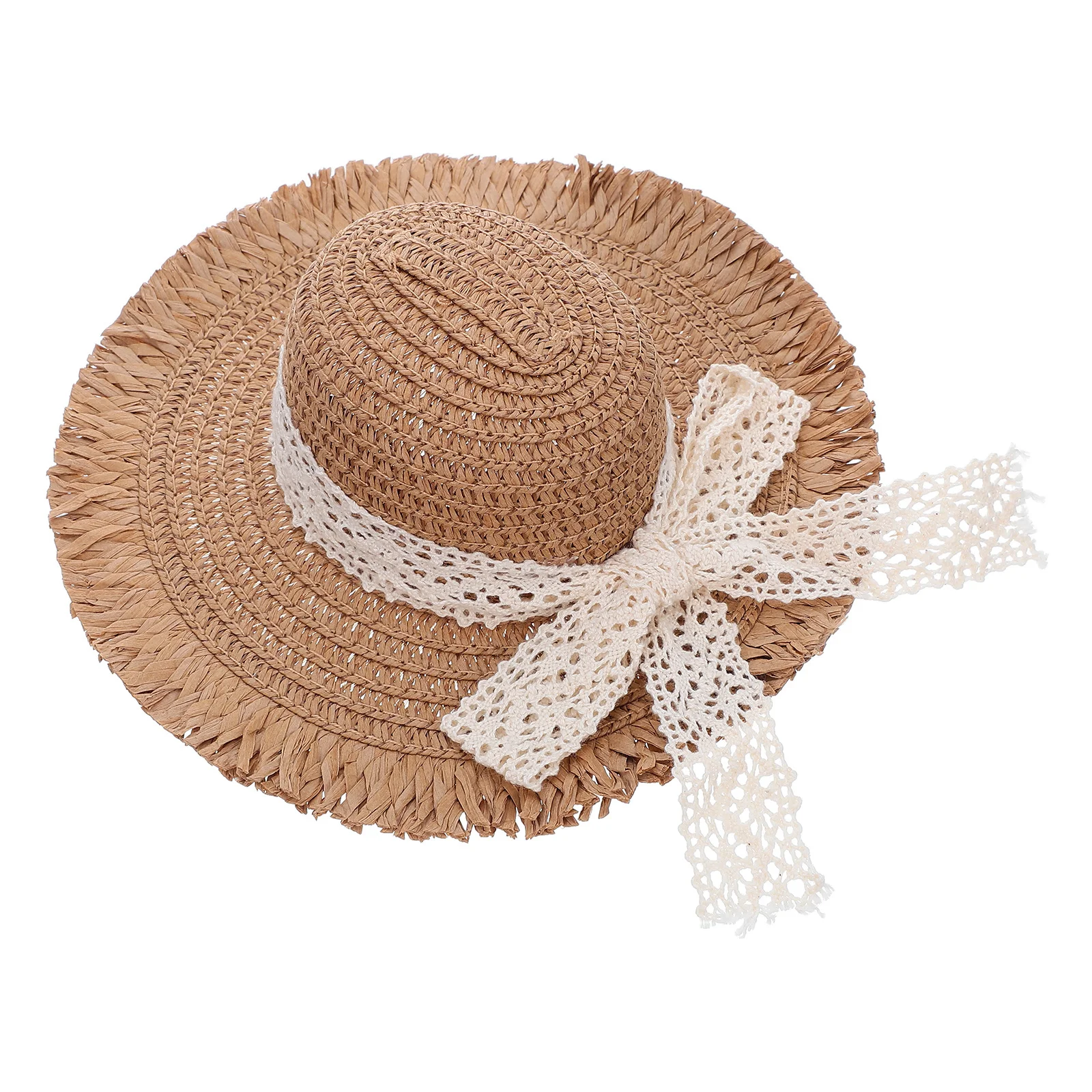 Мини-тканая соломенная кепка сложное мастерство - Фотография_6