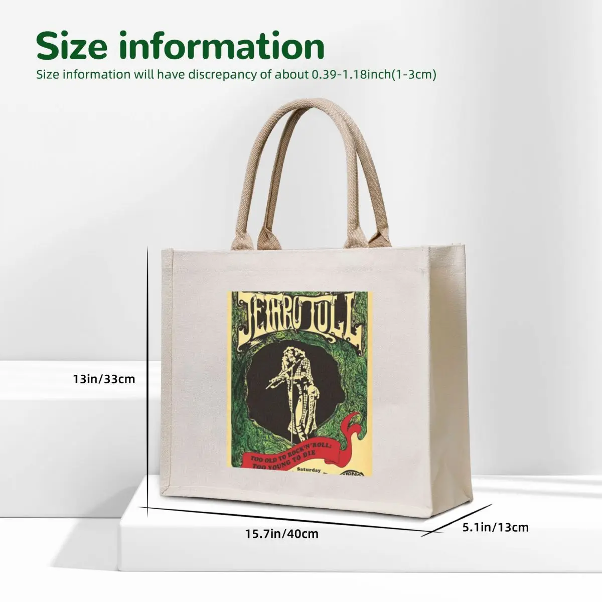 Jethro tull no frame tote bag персонализированная - Фотография_5
