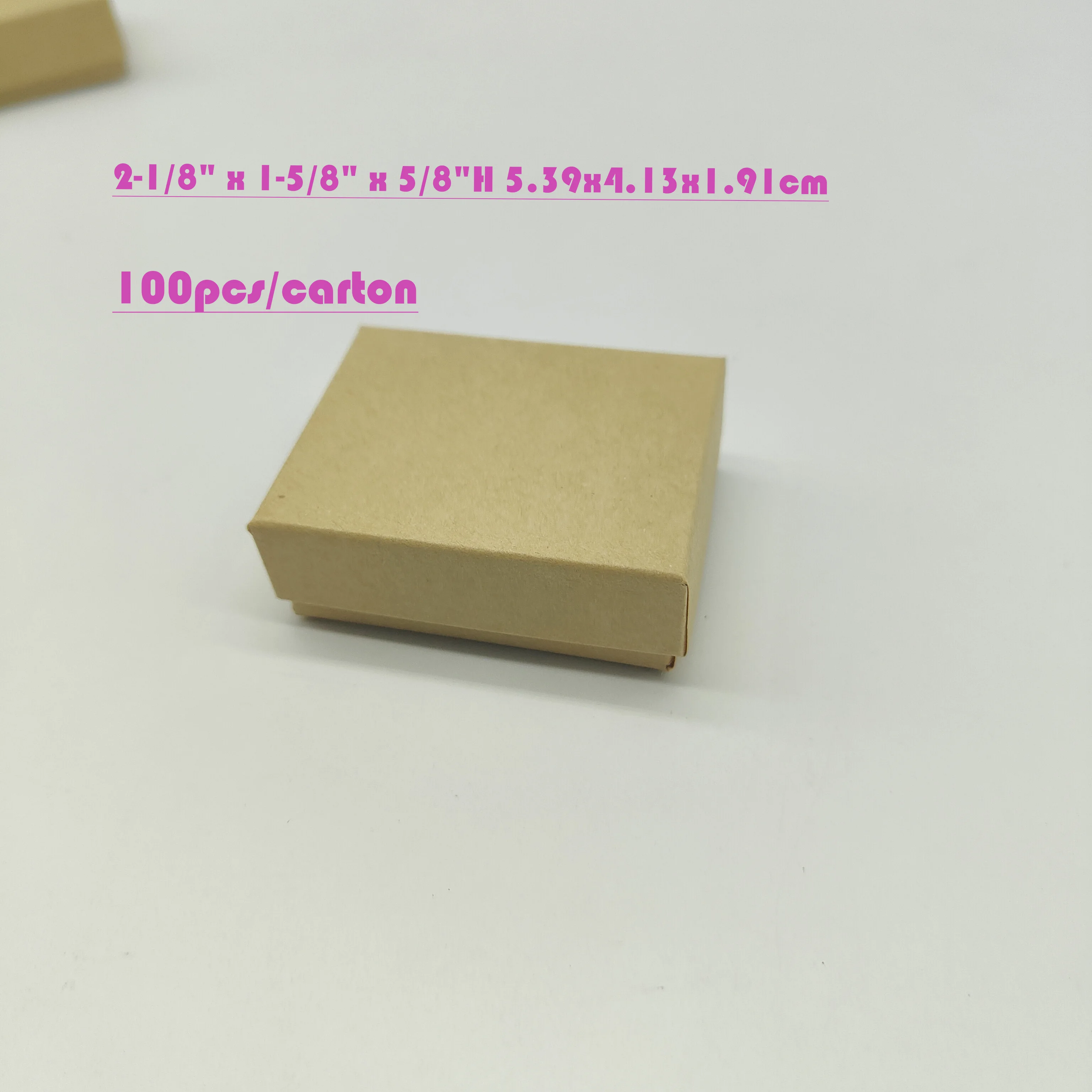 Из крафт-бумаги 2 1/8x1 5/8x 3/4 дюйма (5 - Фотография_2
