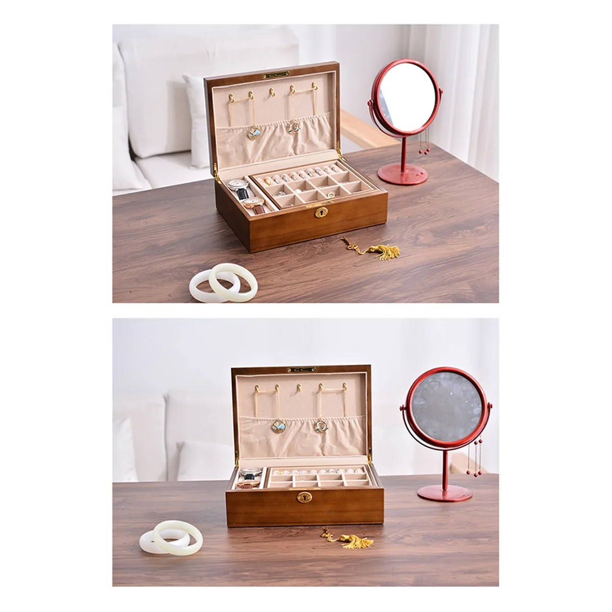 Abqr деревянная винтажная шкатулка - Фотография_4