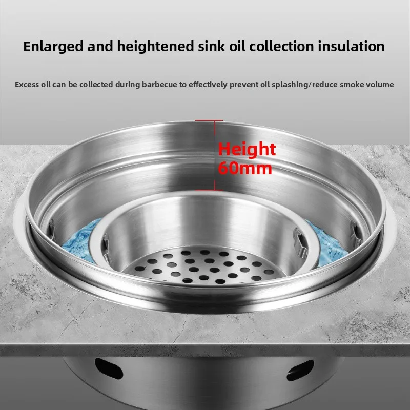 Поднятый угольный гриль из нержавеющей стали - Фотография_2