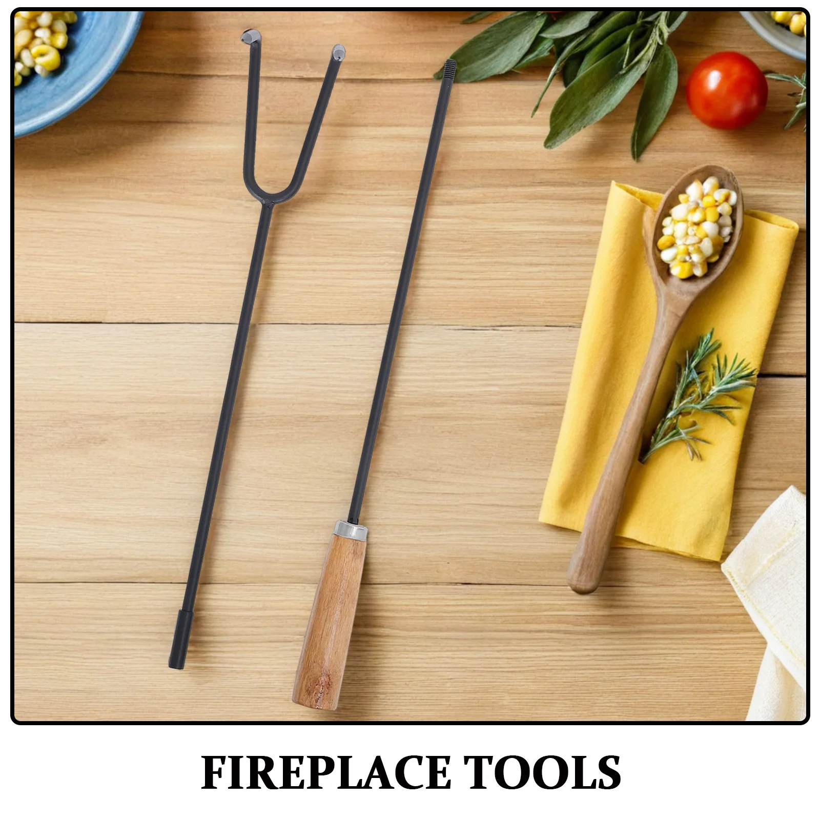 Сверхмощный инструмент для костра для покера с деревянной ручкой - Фотография_6