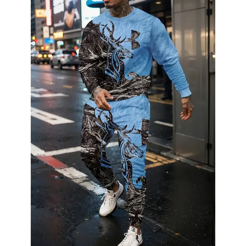 Спортивный костюм для бега с 3d принтом для мужчин и женщин