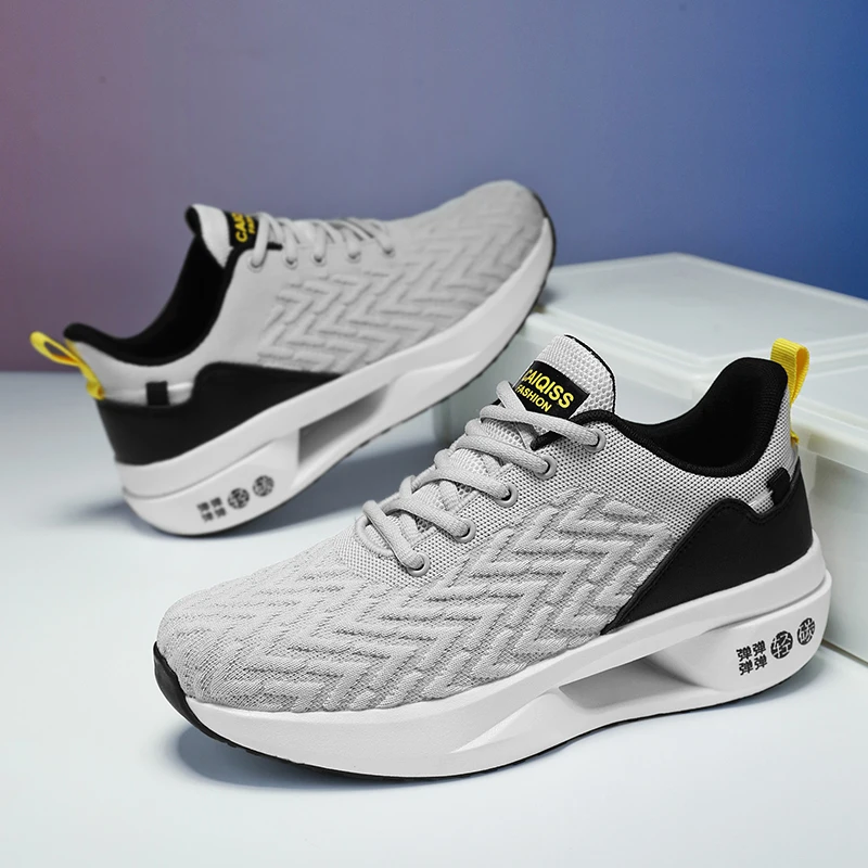 Yrzl мужские спортивные кроссовки с дышащей сеткой для бега - Фотография_4